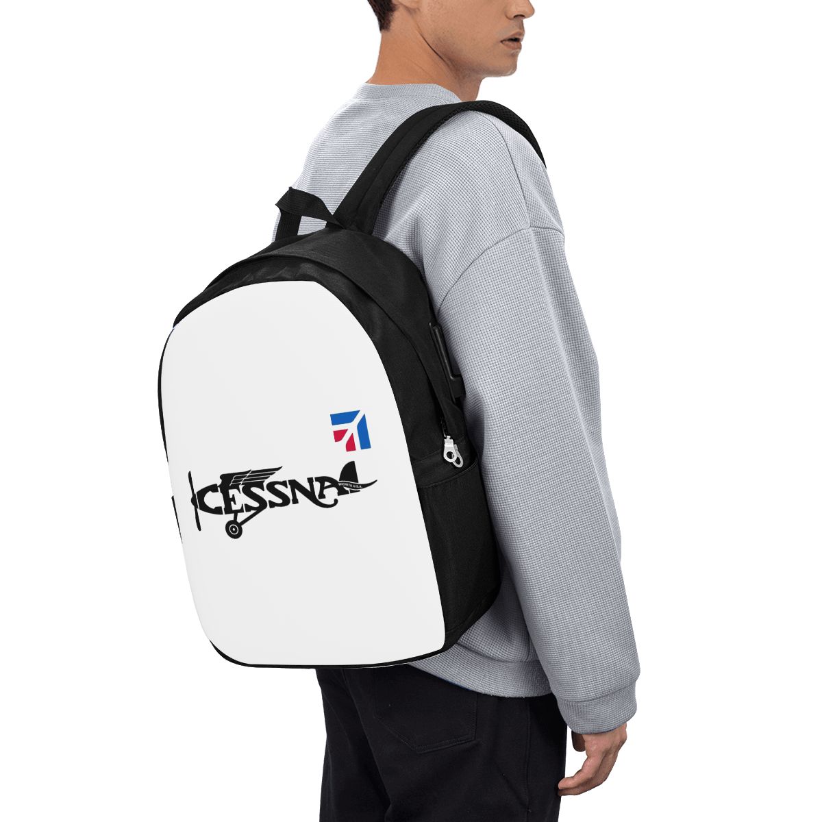 Women Bags Laptop - Mochila con logotipo de Cessna, bolsa