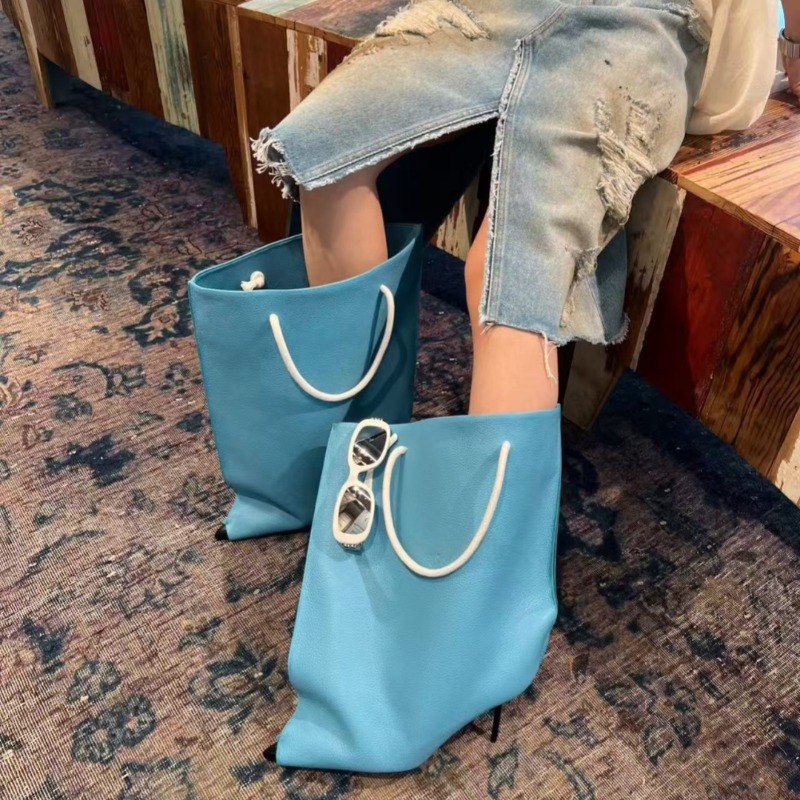 Women Bags New - Botas estilo bolso novedosas de punta