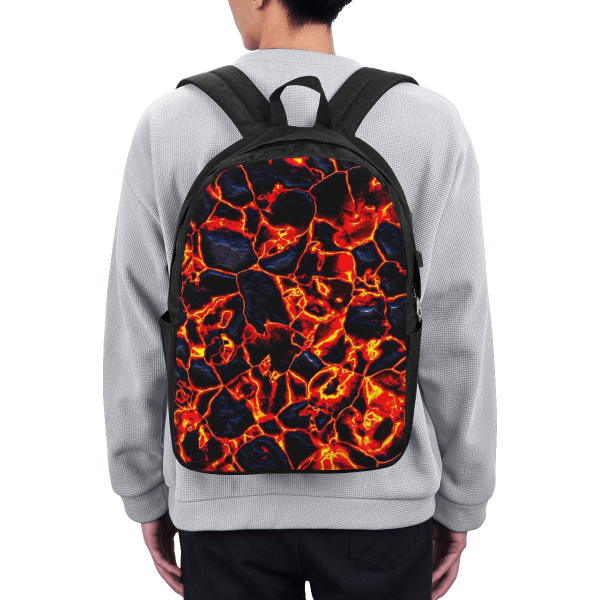 Women Bags Laptop - Mochila Magma Volcano Lava Fire, bolsa