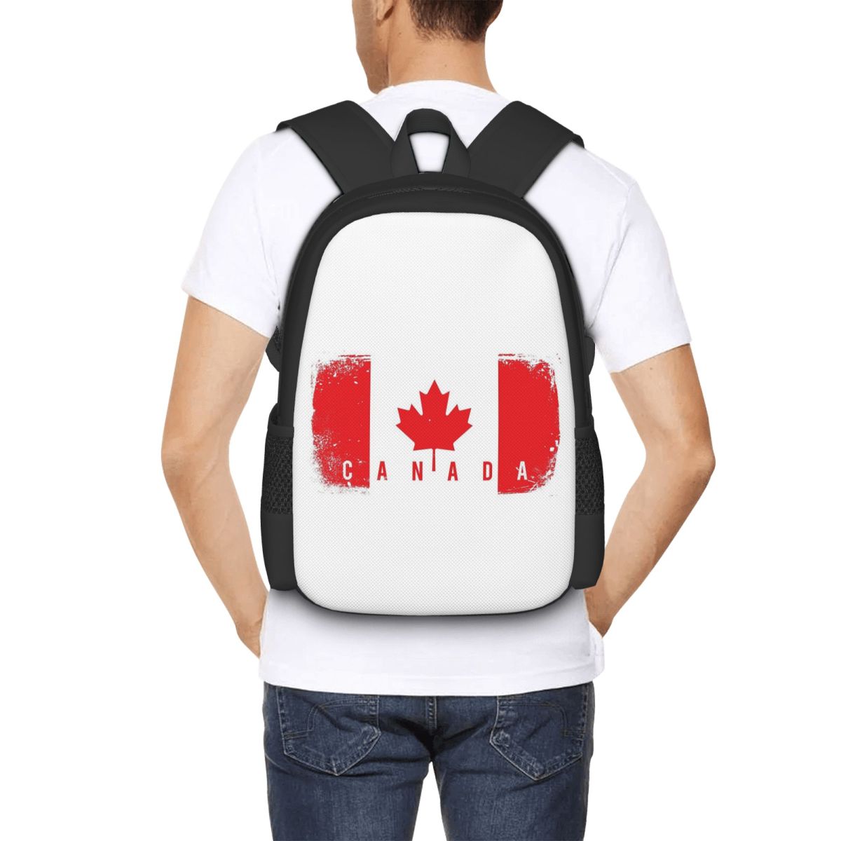 Women Bags In Canada - Mochila escolar con bandera de Canadá
