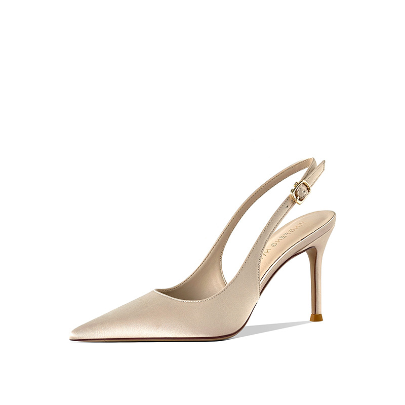 Women Bags New - Sandalias de tacón fino con punta