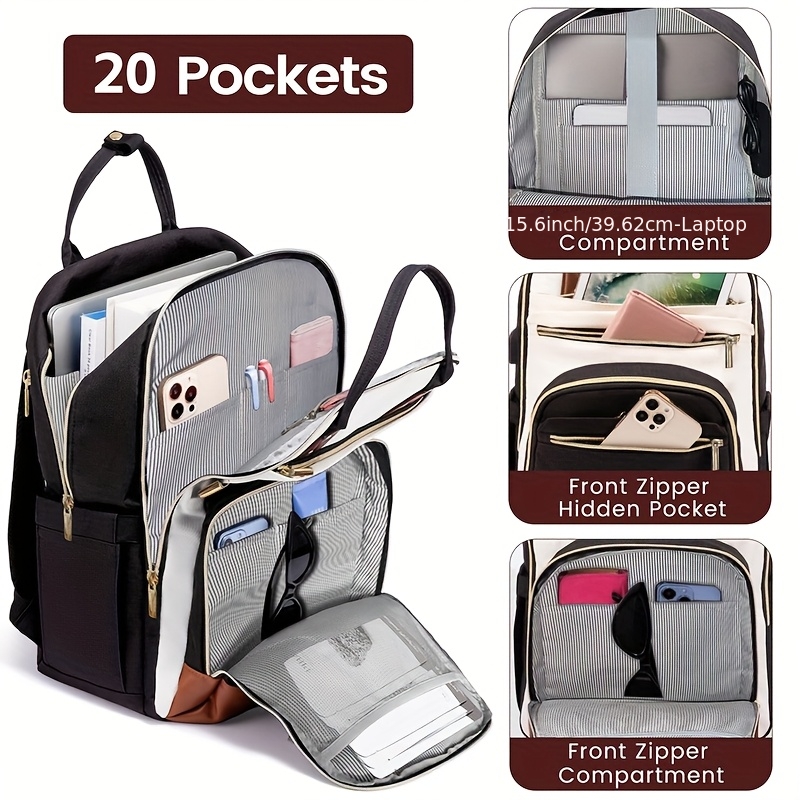 Women Bags Laptop - Mochila para Portátil de Dos Tonos