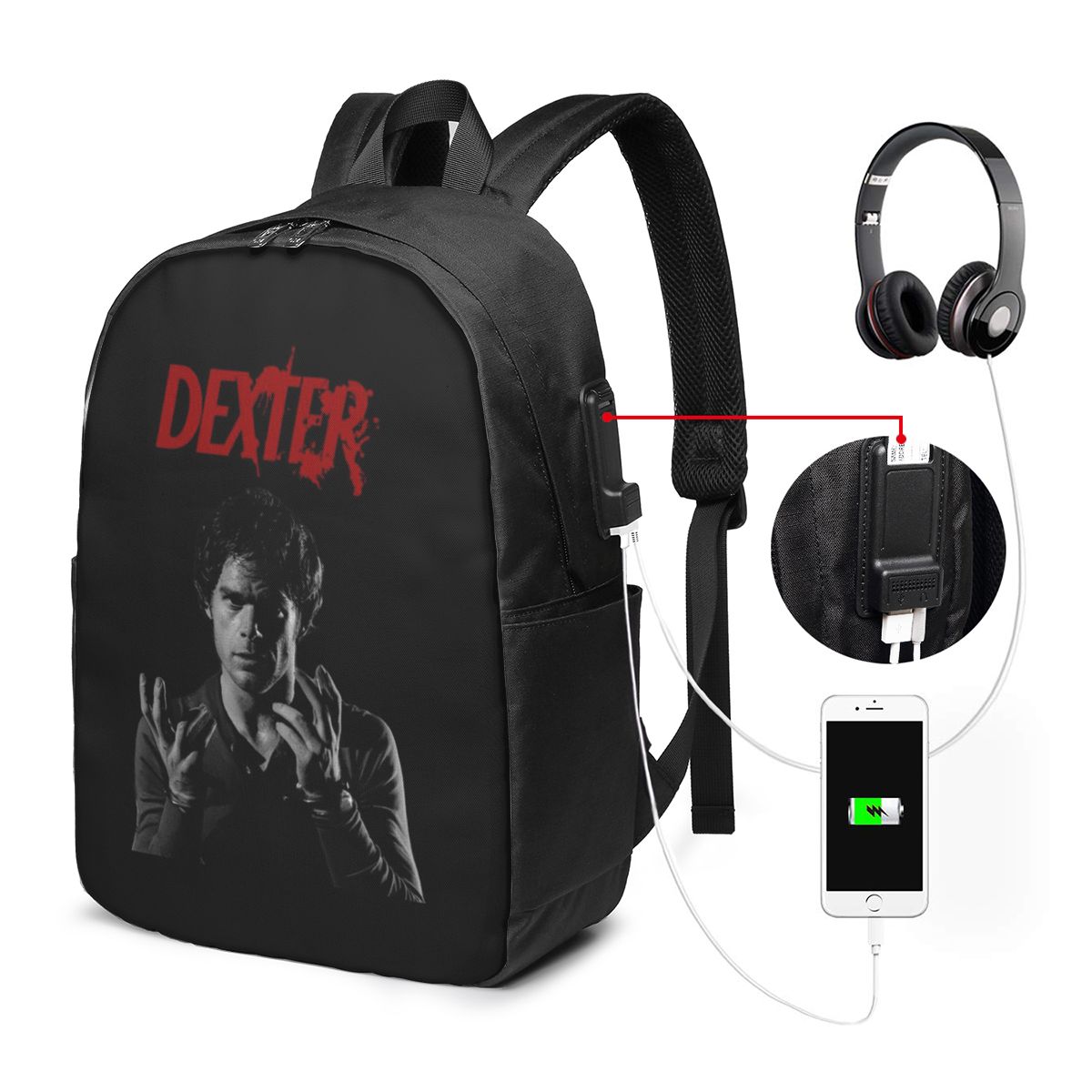 Women Bags Laptop - Mochila de la película Dexter Morgan,