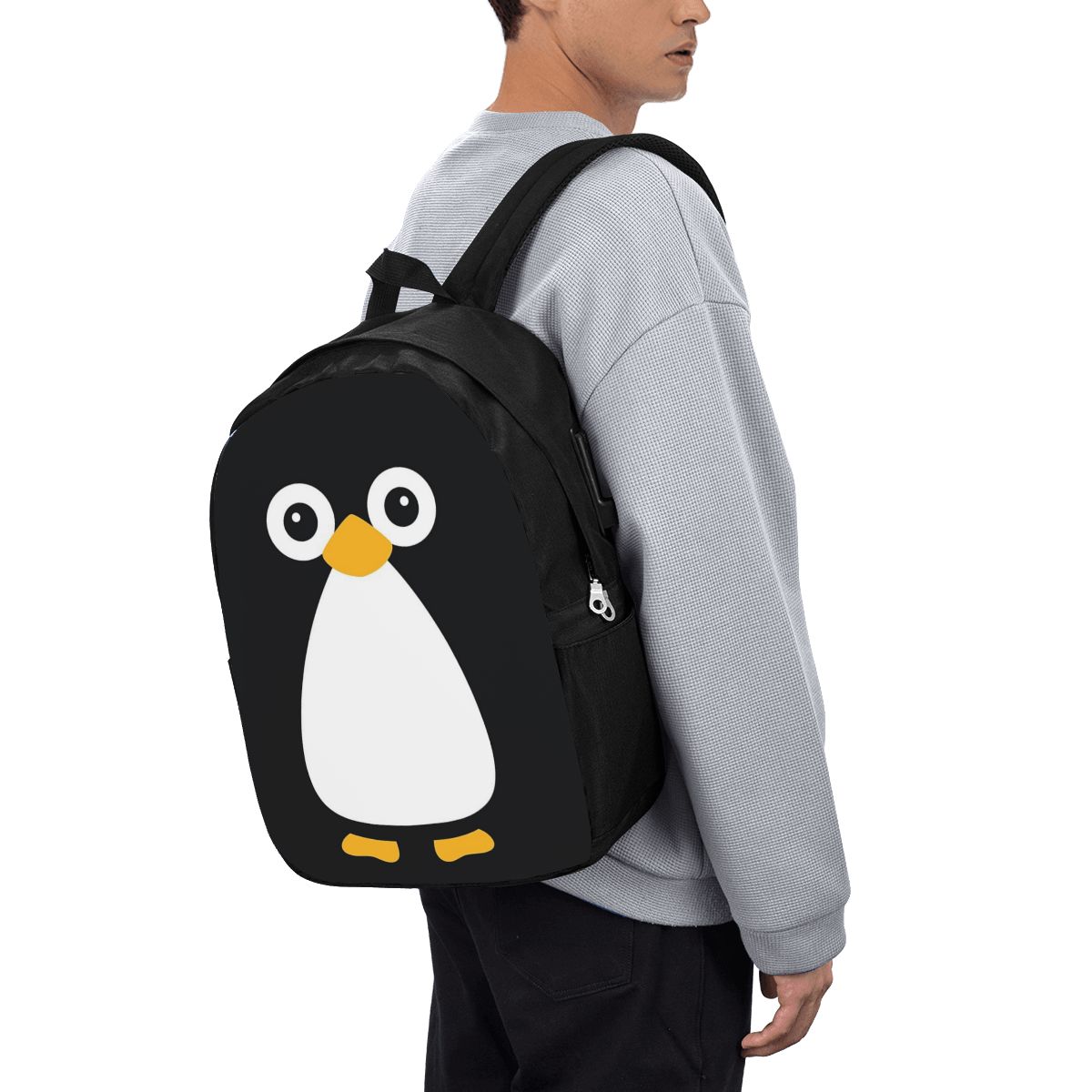 Women Bags Laptop - Mochila con diseño de pingüino, bolso