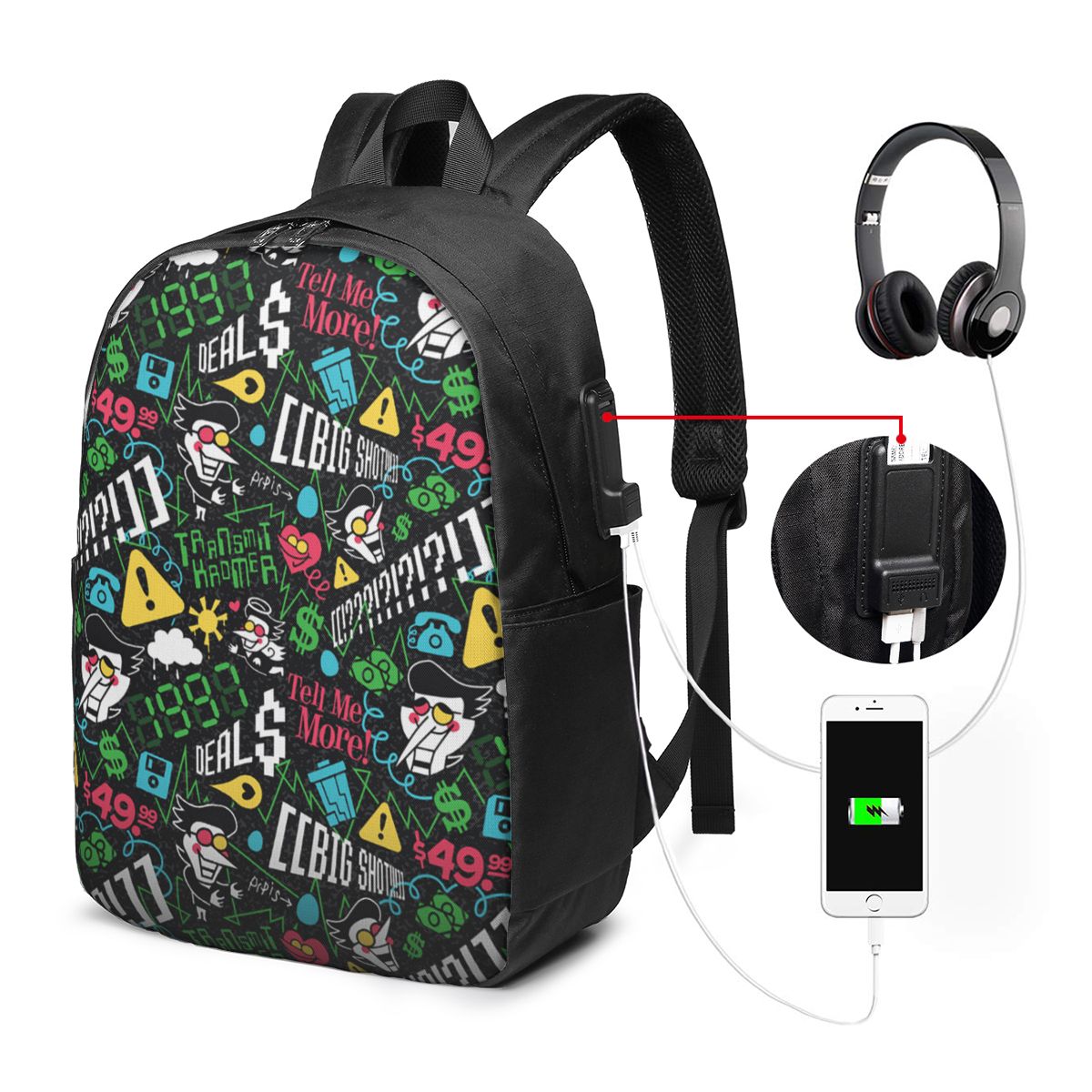 Deltarune SPAMTON G Mochila de - Women Bags Laptop reseña y precio