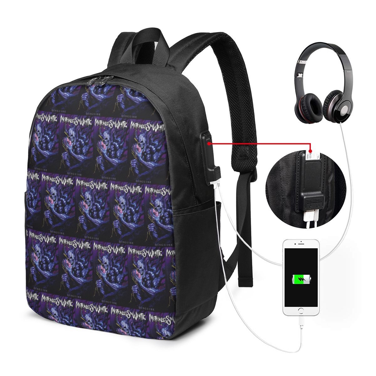 Mochila Motionless In White, b - Women Bags Laptop reseña y precio