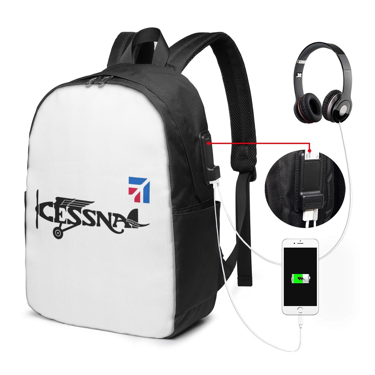 Mochila con logotipo de Cessna - Women Bags Laptop reseña y precio