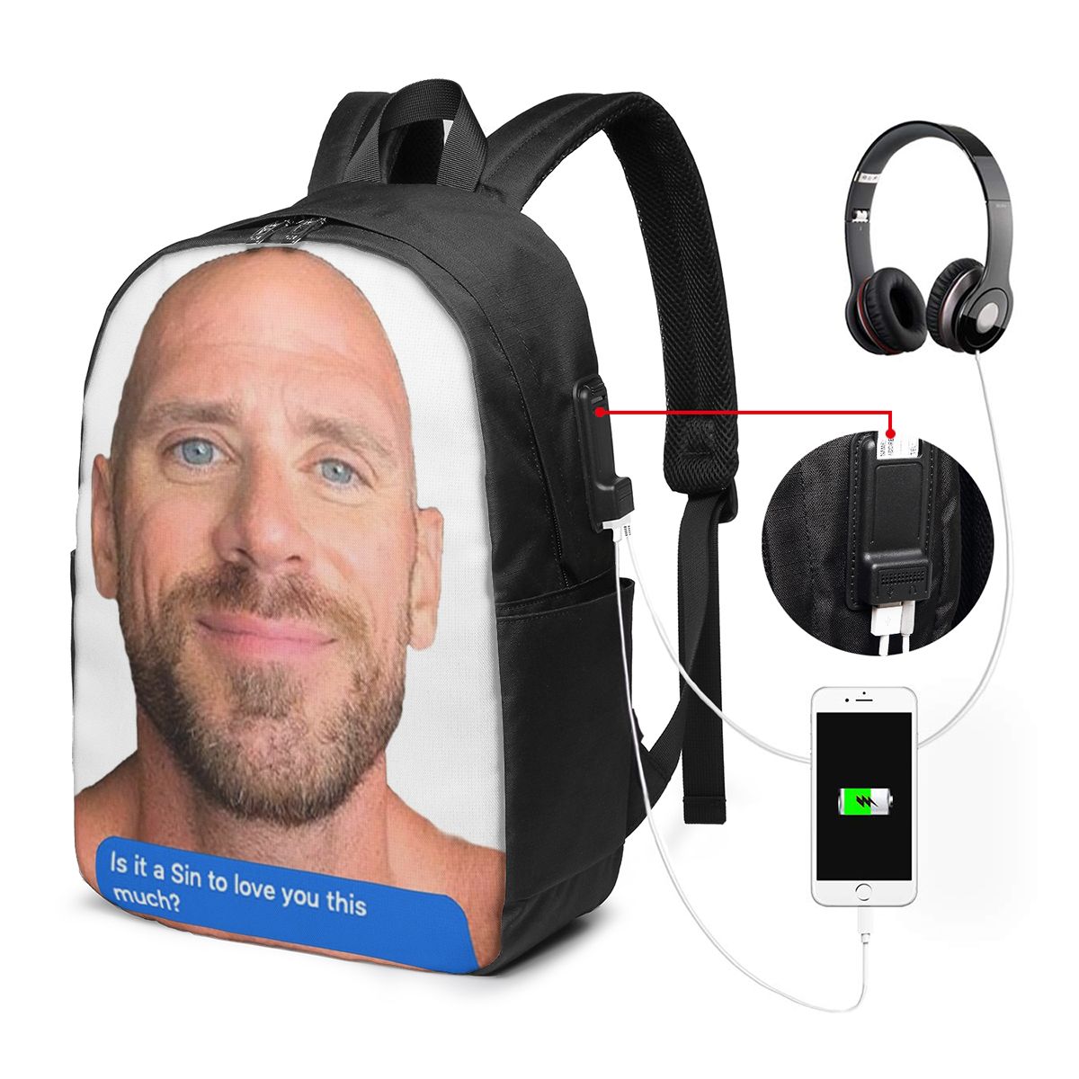 Mochila Johnny Sins Flirty Tex - Women Bags Laptop reseña y precio