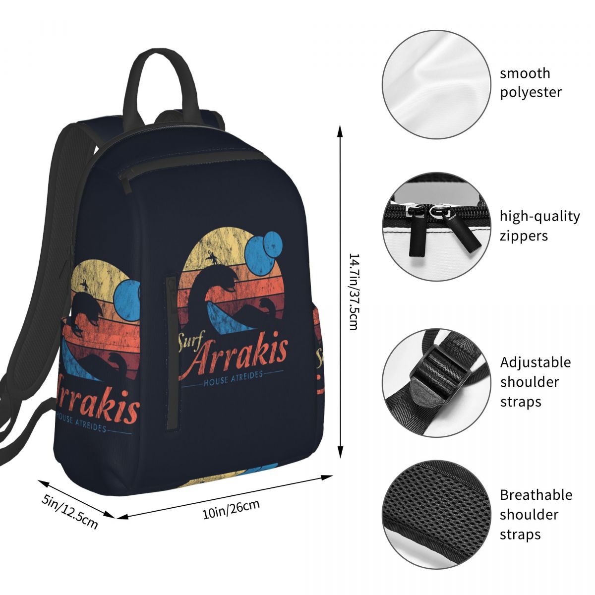 Mochila Arrakis Distressed Sur - Women Bags Dune reseña y precio