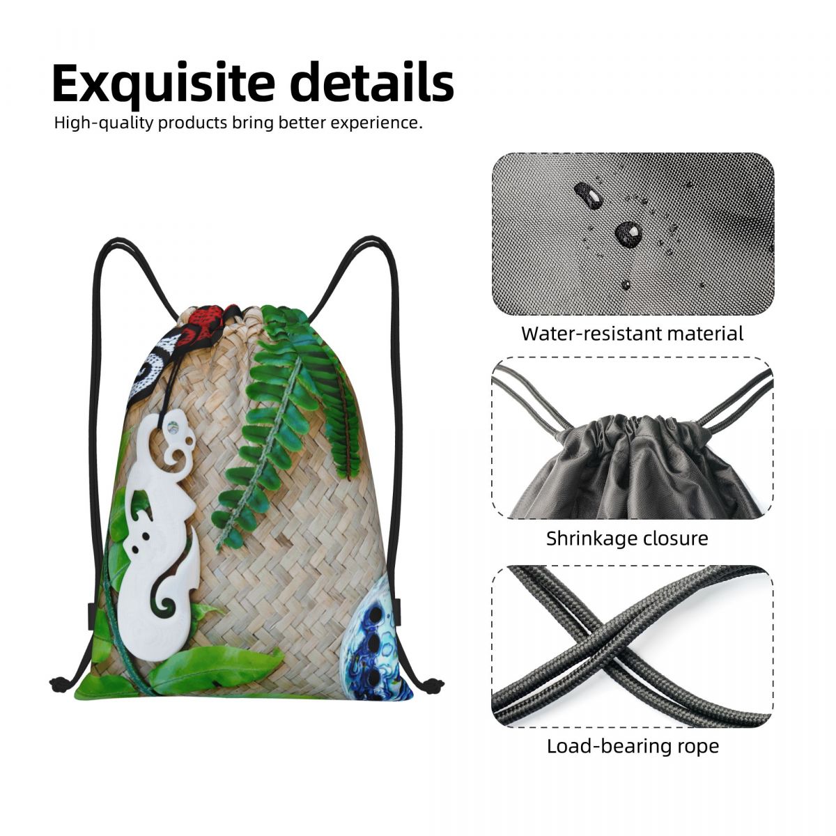 NZ Maoris tema bolsas con cord - Women Bags Nz reseña y precio
