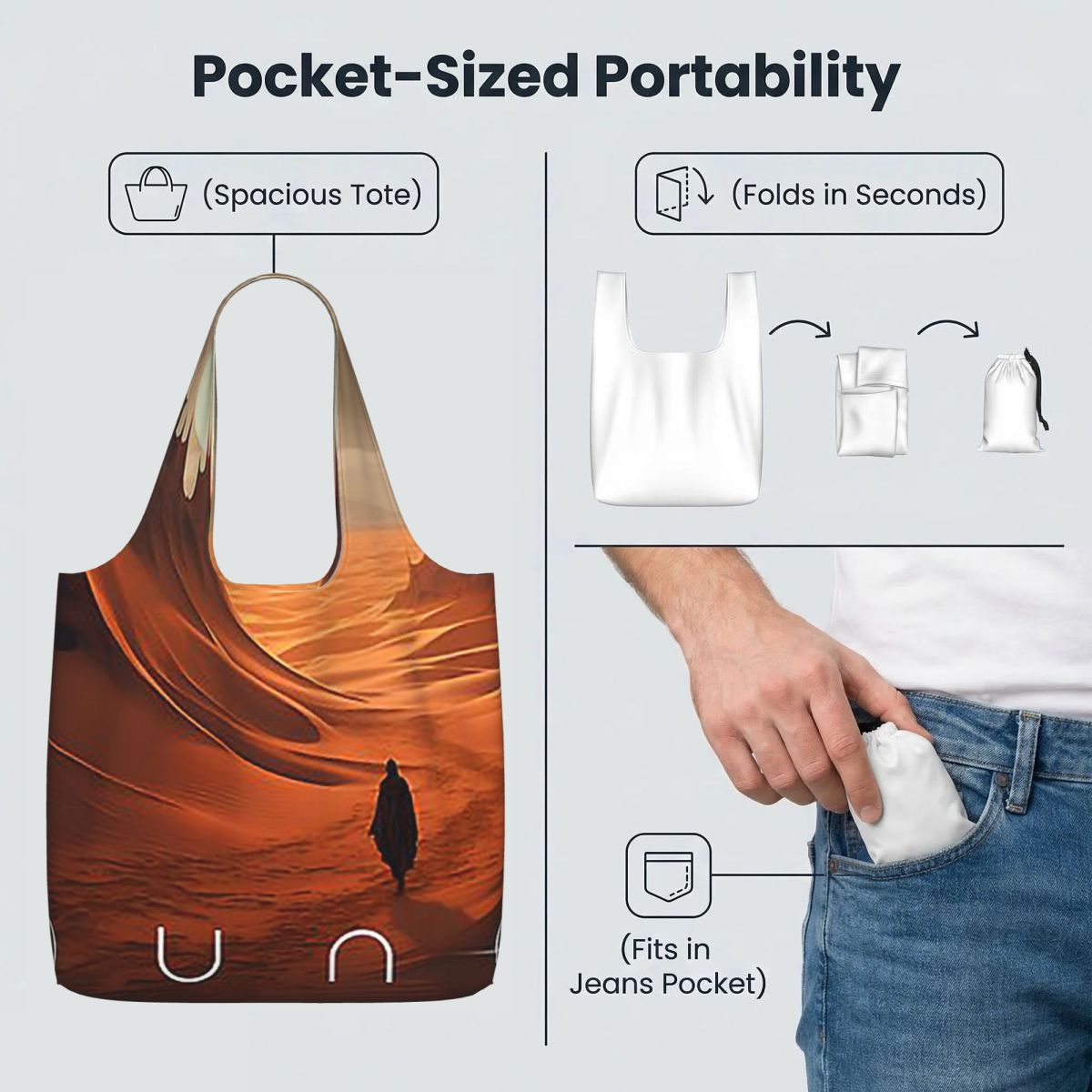 Dune 2020 Fan Art Shopping Tot - Women Bags Dune reseña y precio
