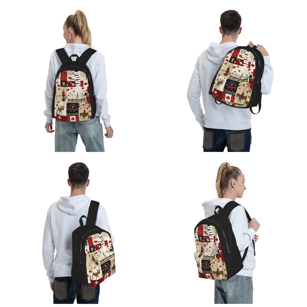 Mochila con bandera de Canadá, - Women Bags In Canada reseña y precio